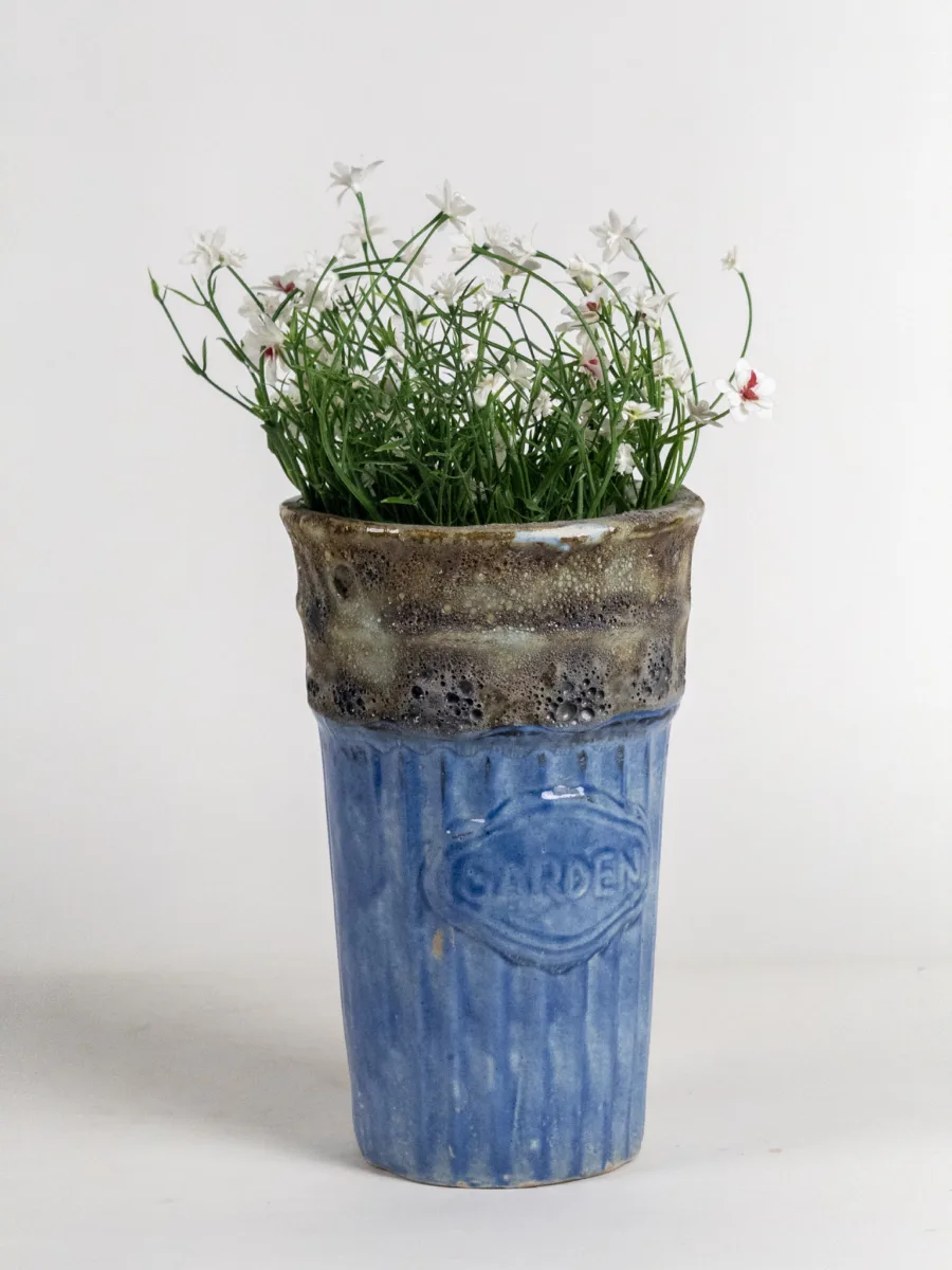Classic Ceramic Planter — 8" Dia × 12.5" Height — Primary View