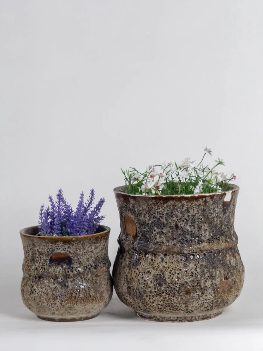Classic Ceramic Planter — 6" Dia × 16" Height — Primary View