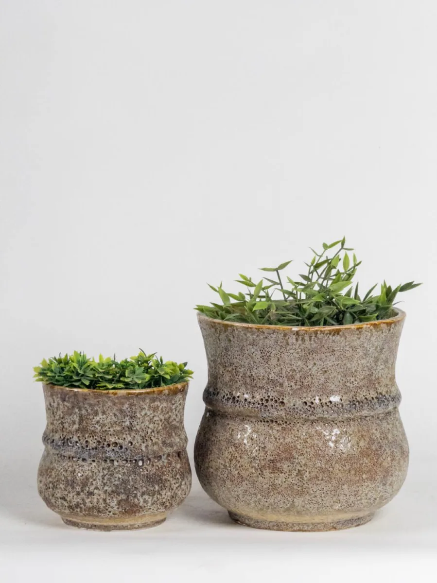 Classic Ceramic Planter — 3" Dia × 3" Height — Primary View
