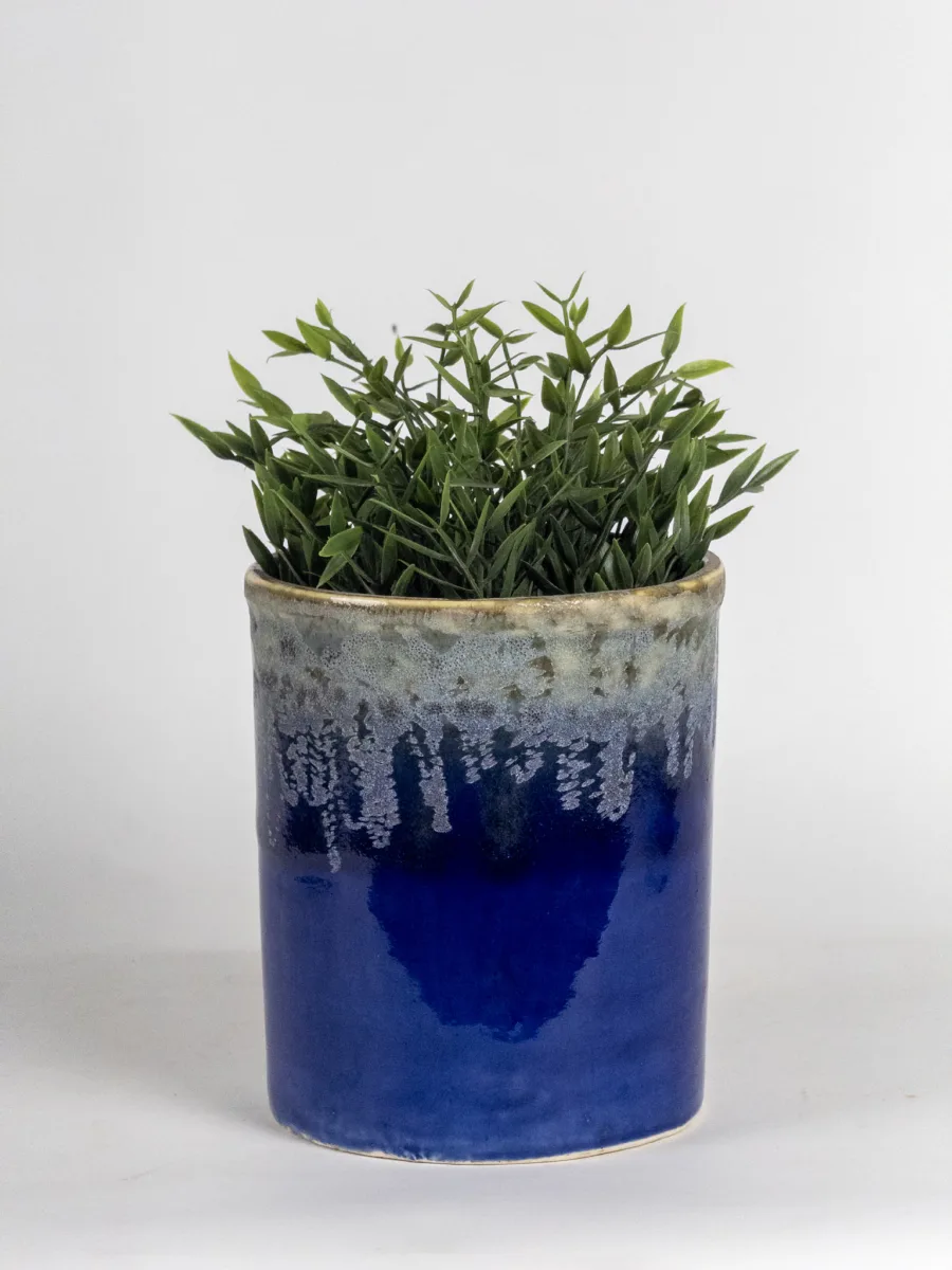 Classic Ceramic Planter — 7" Dia × 6" Height — Primary View