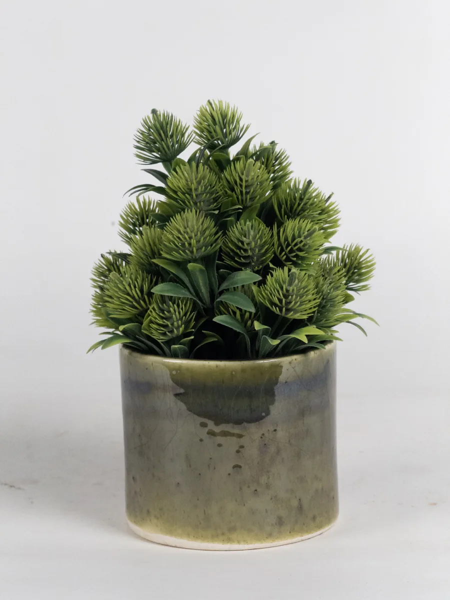 Classic Ceramic Planter — 7" Dia × 6" Height — Primary View