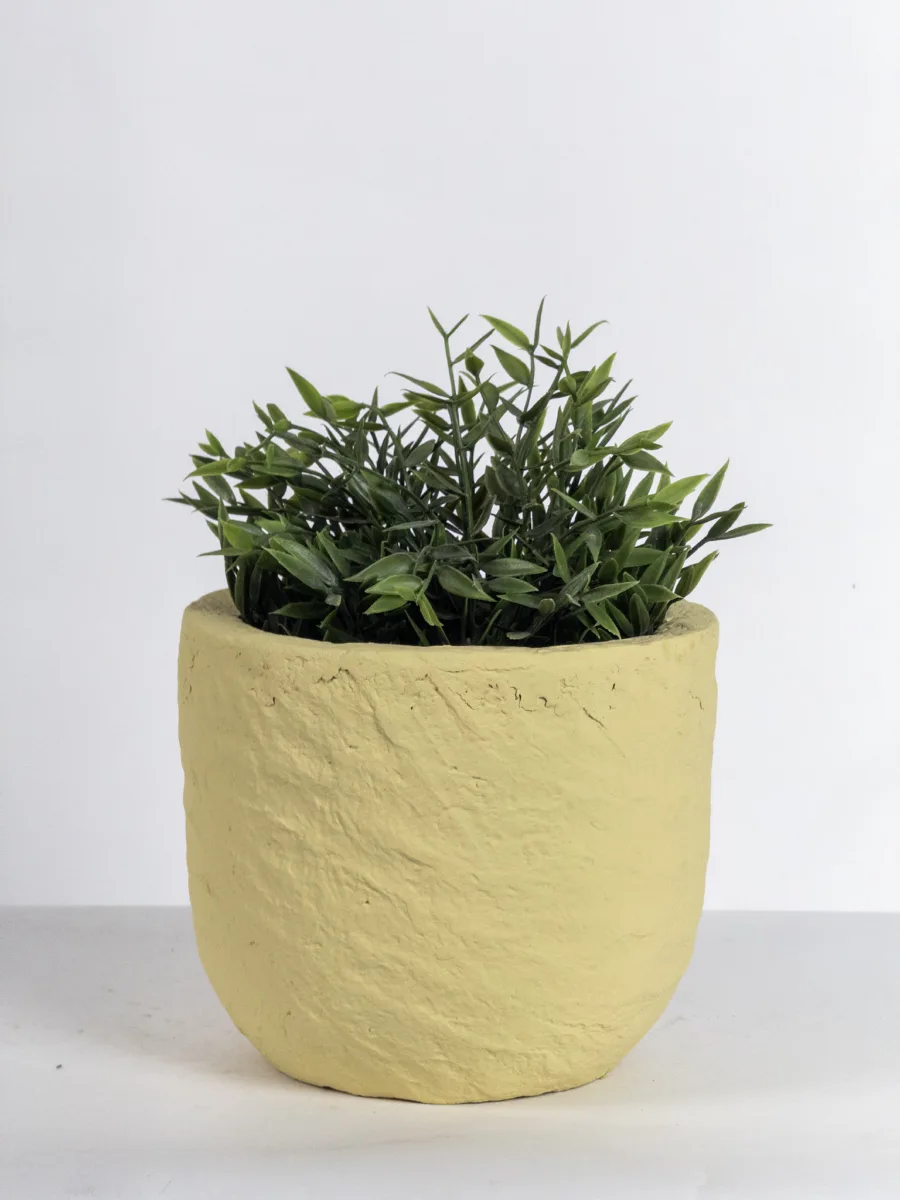 Classic Ceramic Planter — 4" Dia × 4" Height — Primary View