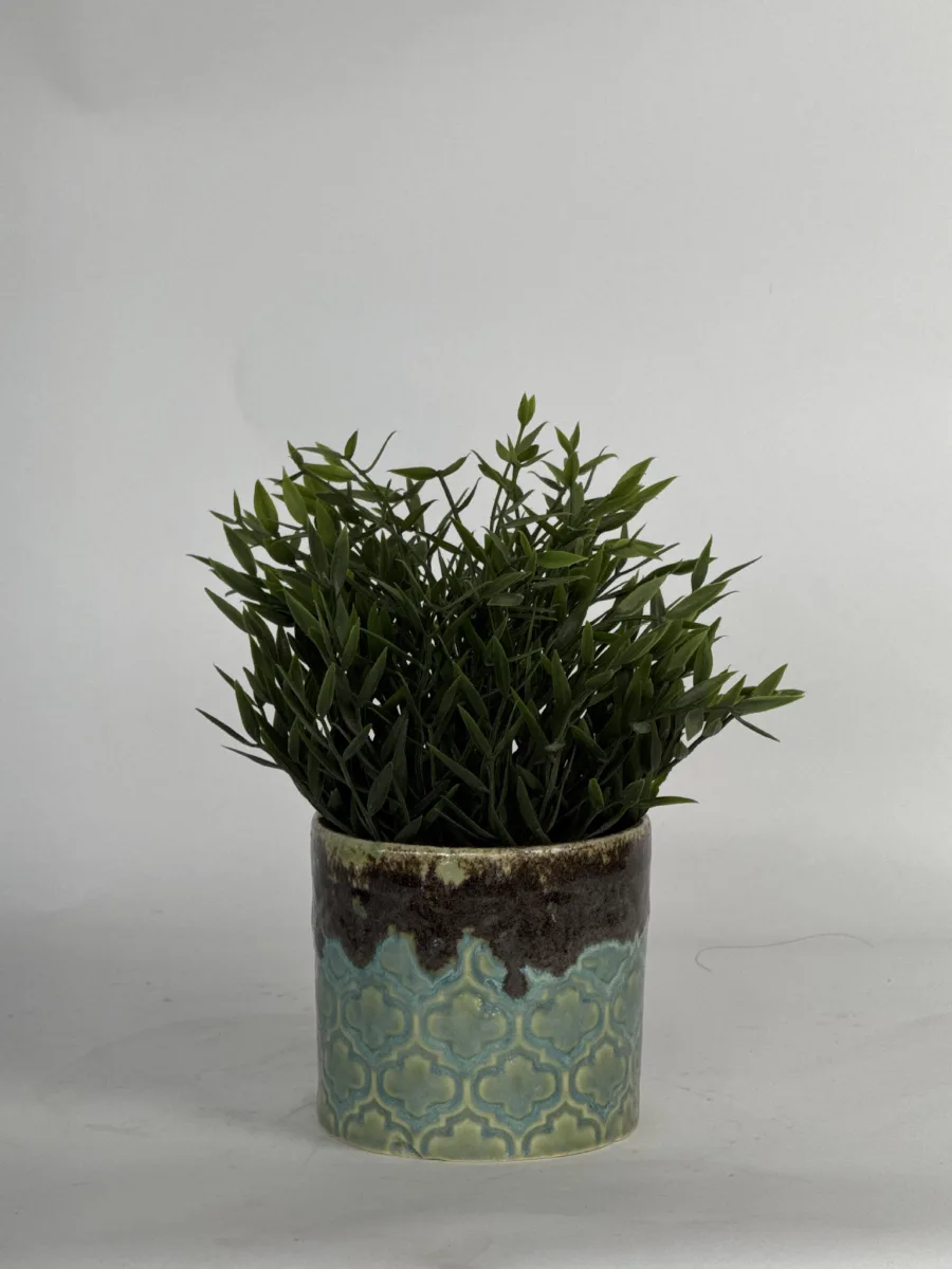 Classic Ceramic Planter — 5" Dia × 4.5" Height — Primary View