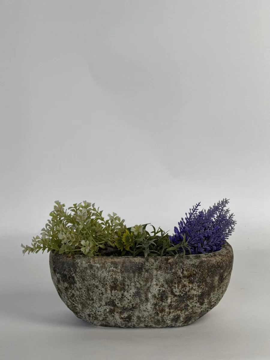 Classic Ceramic Planter — 6" Dia × 5" Height — Primary View