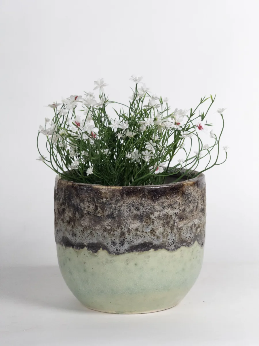Classic Ceramic Planter — 5" Dia × 5" Height — Primary View