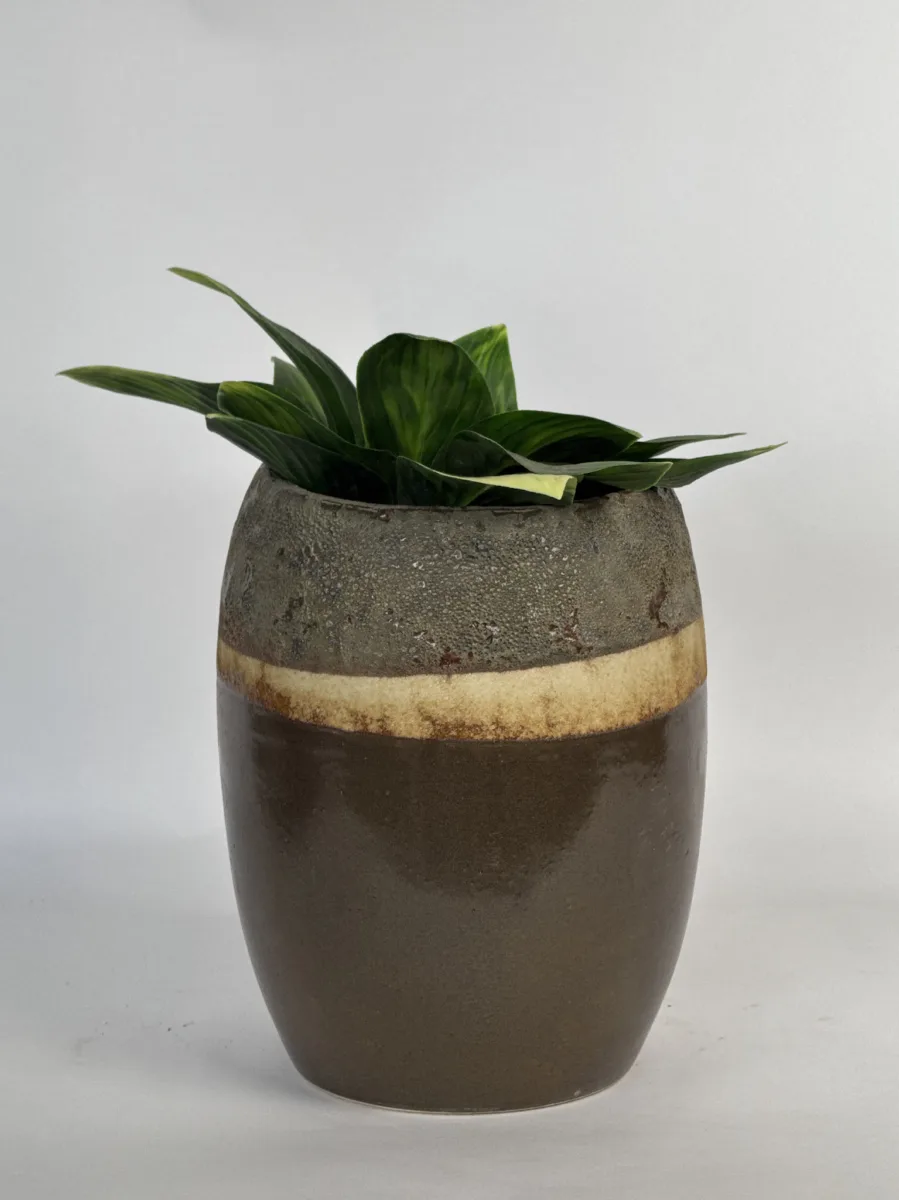 Classic Ceramic Planter — 7" Dia × 6" Height — Primary View