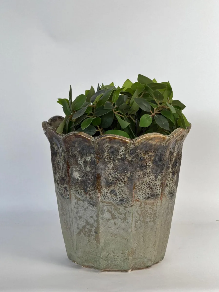 Classic Ceramic Planter — 9" Dia × 7" Height — Primary View
