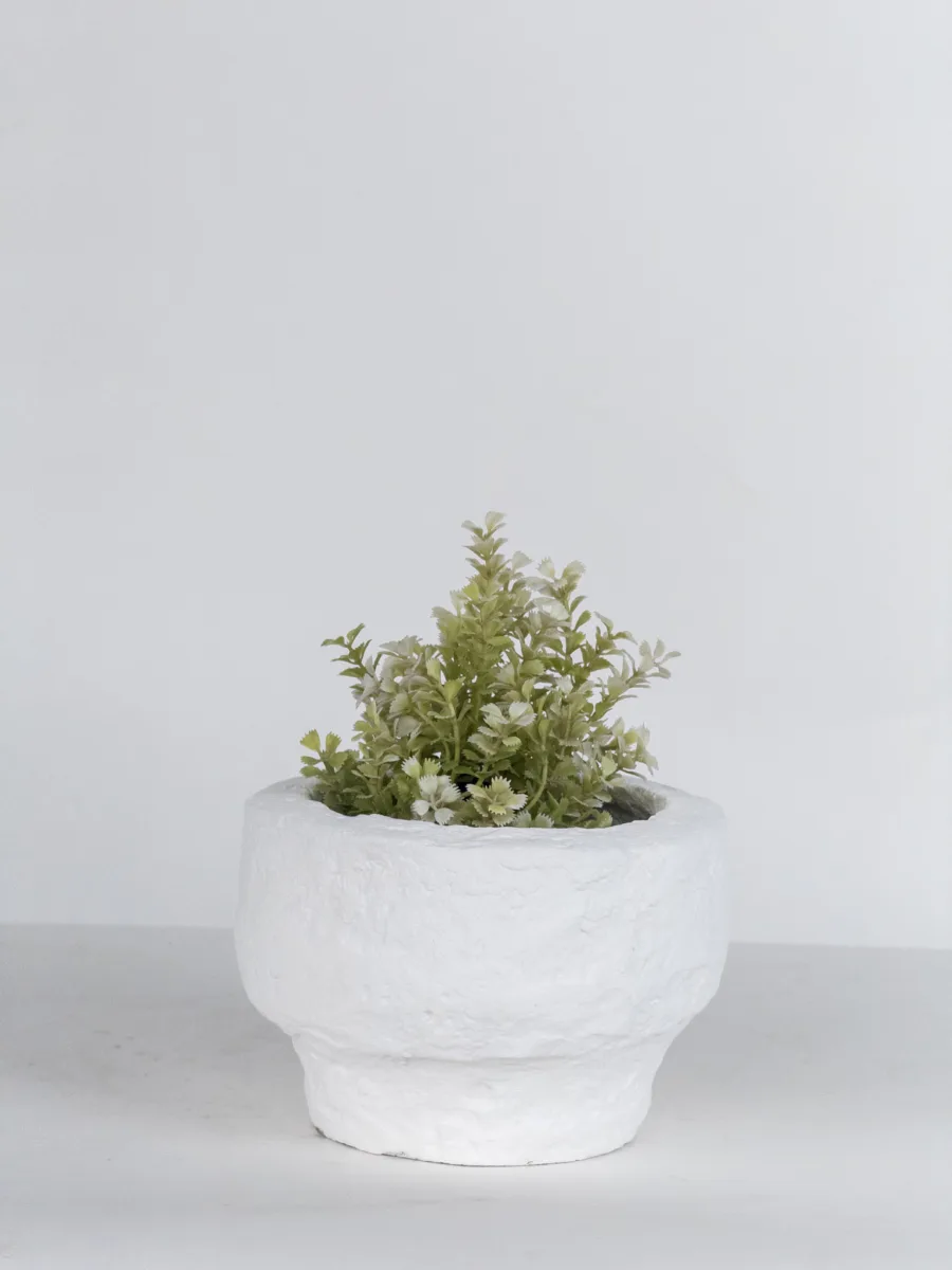 Classic Ceramic Planter — 7" Dia × 6.5" Height — Primary View