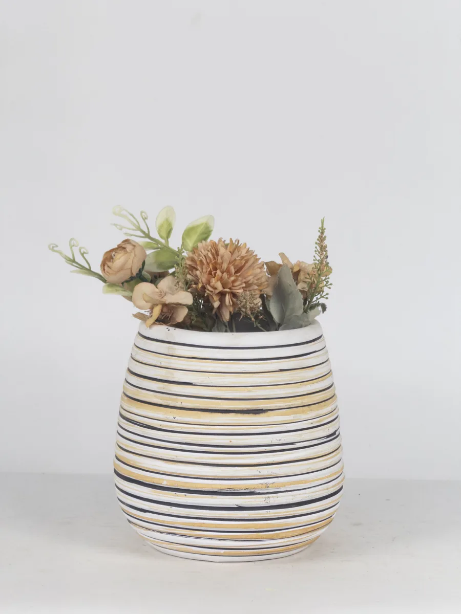 Classic Ceramic Planter — 4" Dia × 3" Height — Primary View