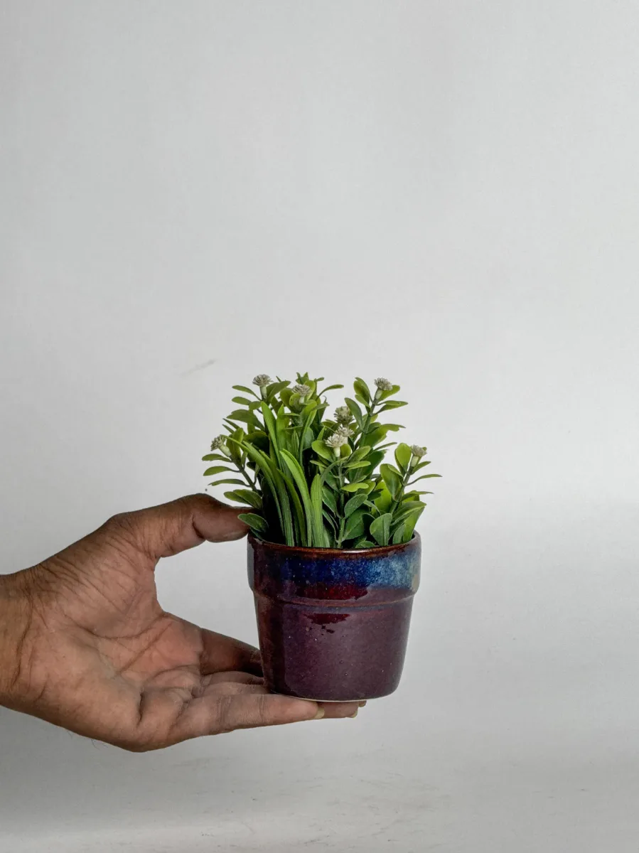 Classic Ceramic Planter — 13" Dia × 4" Height — Primary View