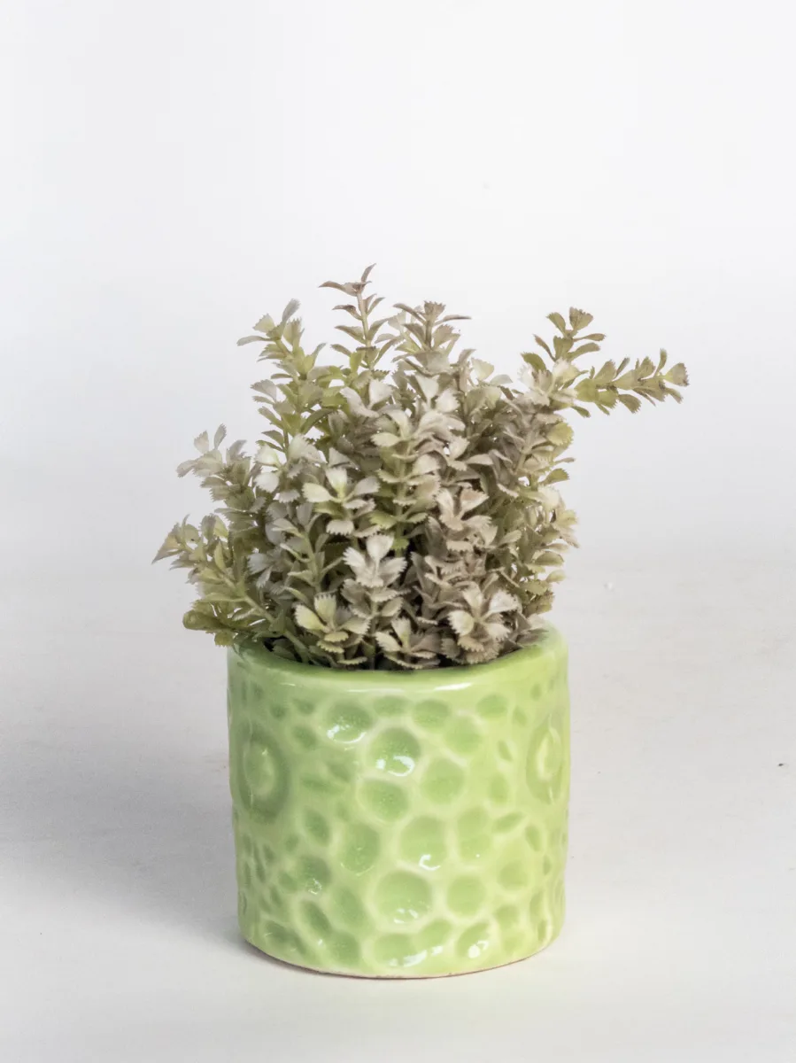 Classic Ceramic Planter — 3" Dia × 2.5" Height — Primary View