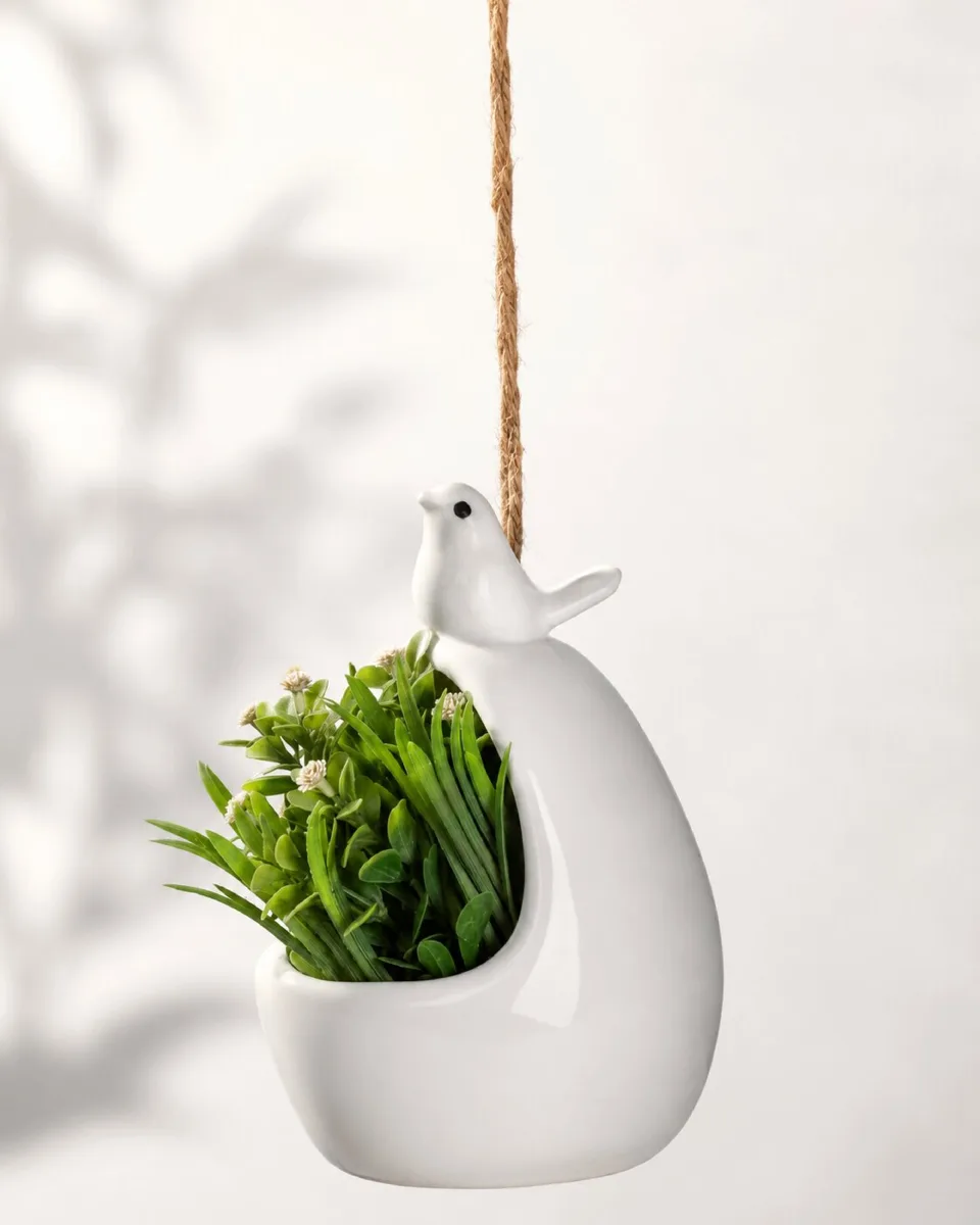 Classic Ceramic Planter — 3" Dia × 2.5" Height — Primary View