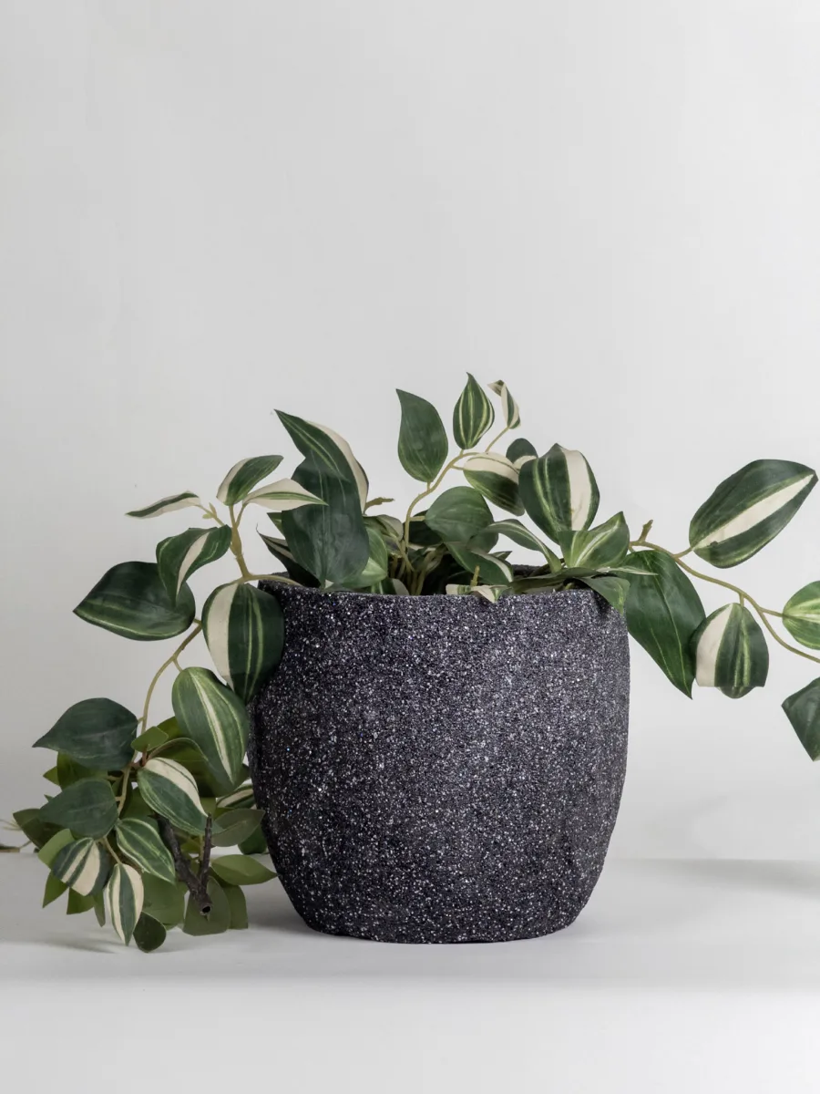 Classic Ceramic Planter — 12" Dia × 12.5" Height — Primary View