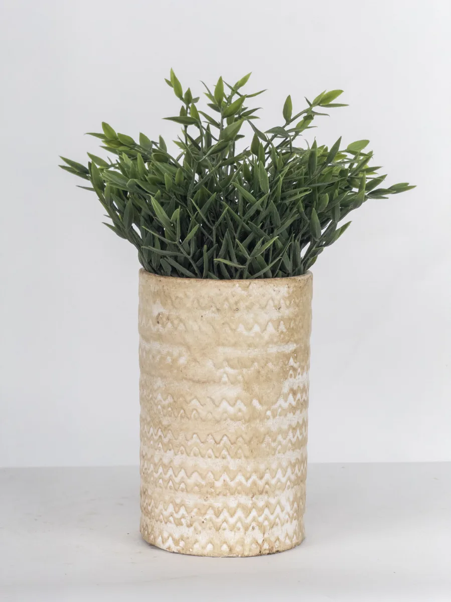 Classic Ceramic Planter — 4" Dia × 4" Height — Primary View