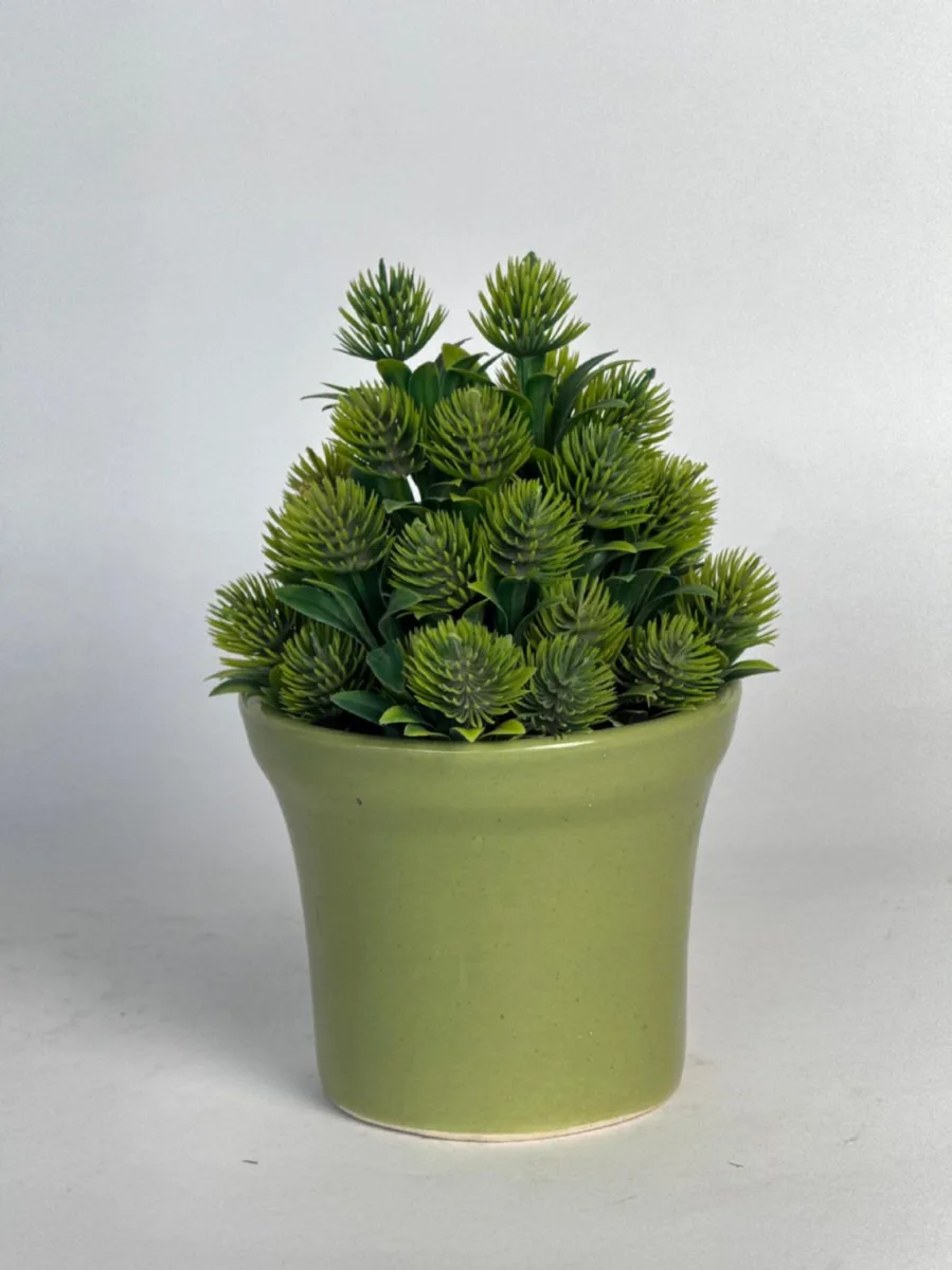 Classic Ceramic Planter — 7" Dia × 6.5" Height — Primary View