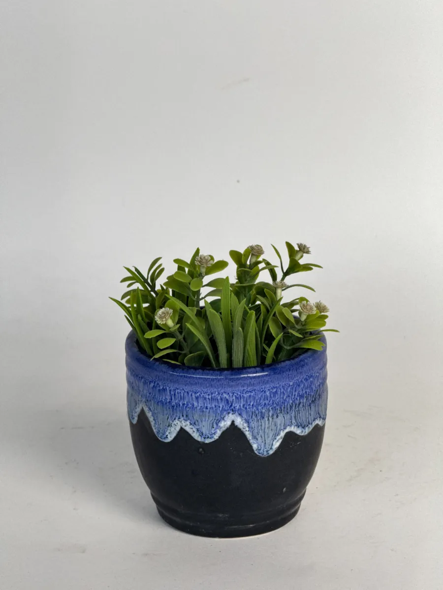 Classic Ceramic Planter — 5" Dia × 3.5" Height — Primary View