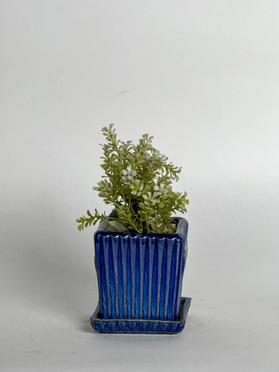 Classic Ceramic Planter — 4.5" Dia × 7" Height — Primary View