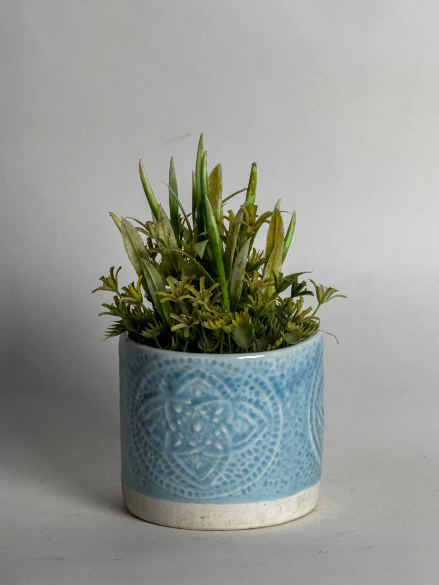 Classic Ceramic Planter — 3.5" Dia × 3" Height — Primary View