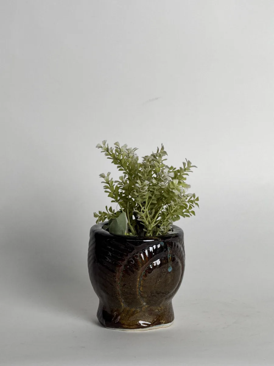 Classic Ceramic Planter — 3.5" Dia × 3" Height — Primary View