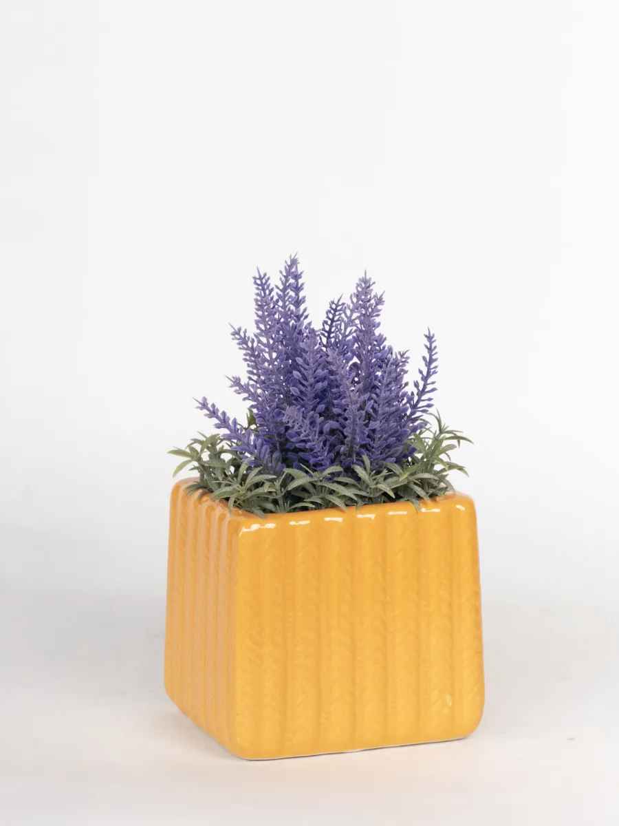 Classic Ceramic Planter — 4" Dia × 4" Height — Primary View