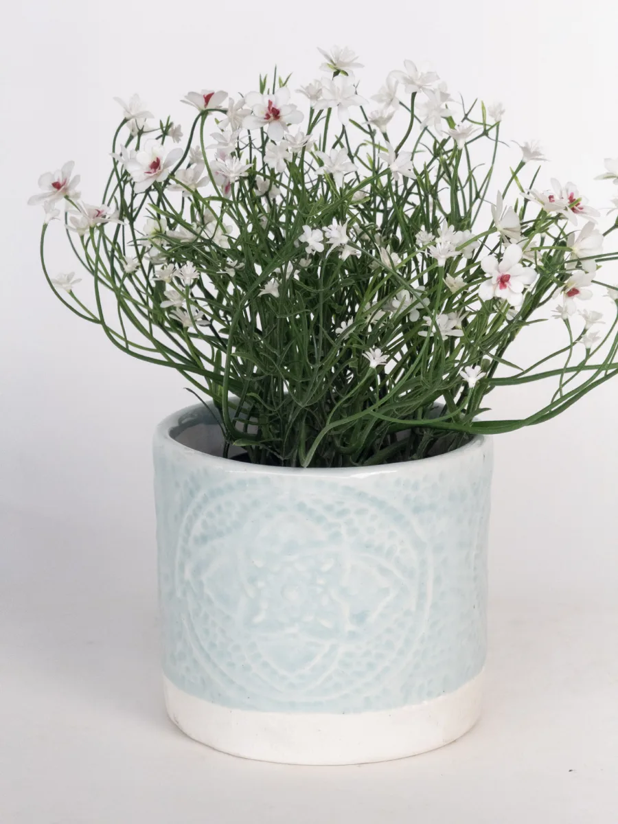 Classic Ceramic Planter — 5" Dia × 4" Height — Primary View