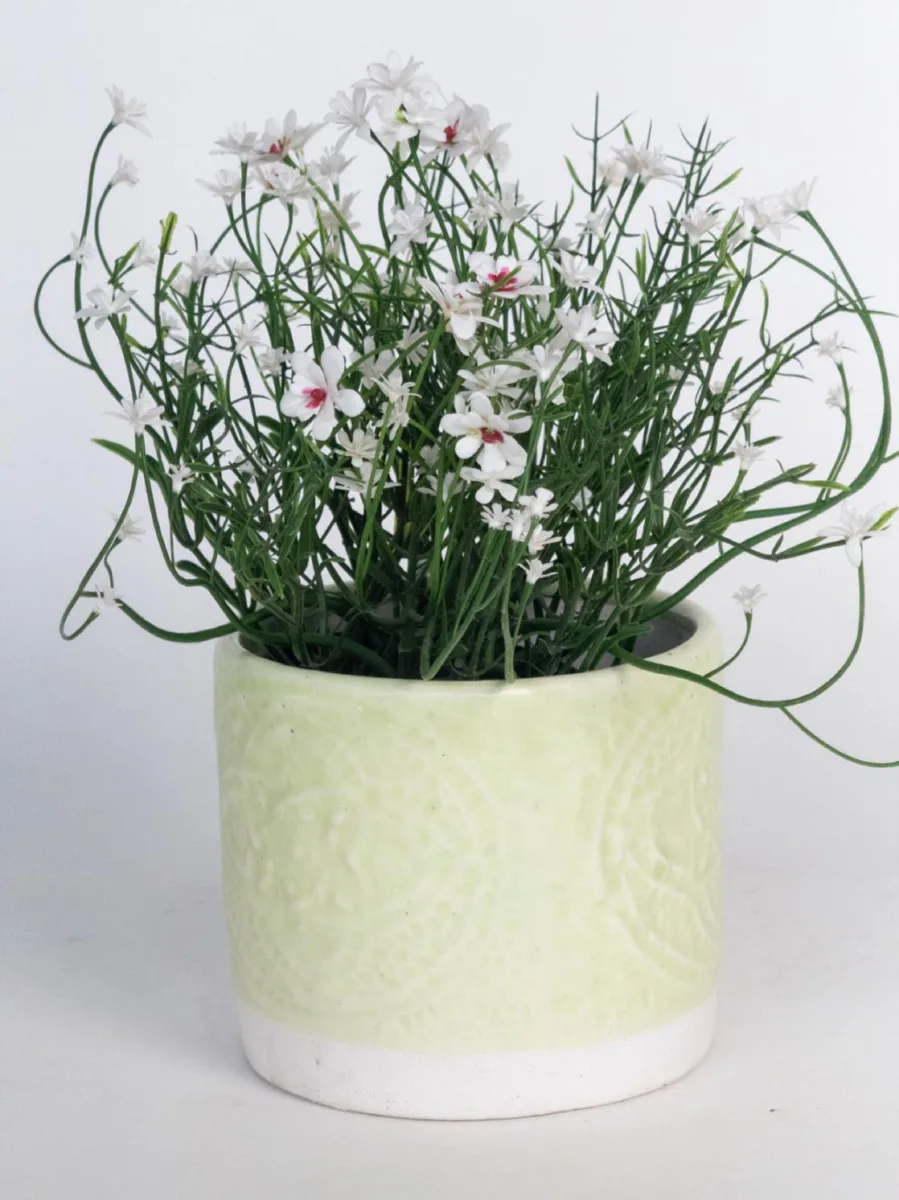 Classic Ceramic Planter — 4.5" Dia × 4" Height — Primary View