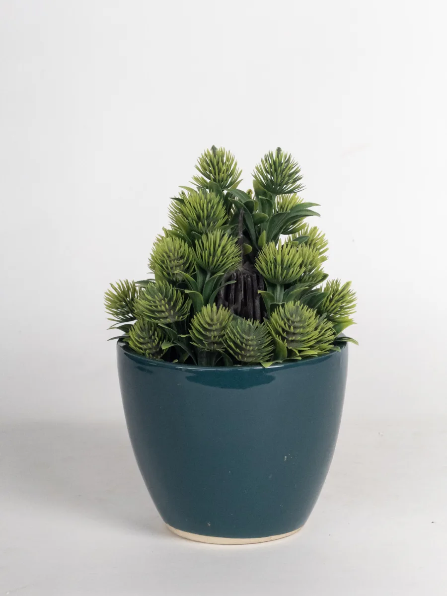 Classic Ceramic Planter — 4" Dia × 3.5" Height — Primary View