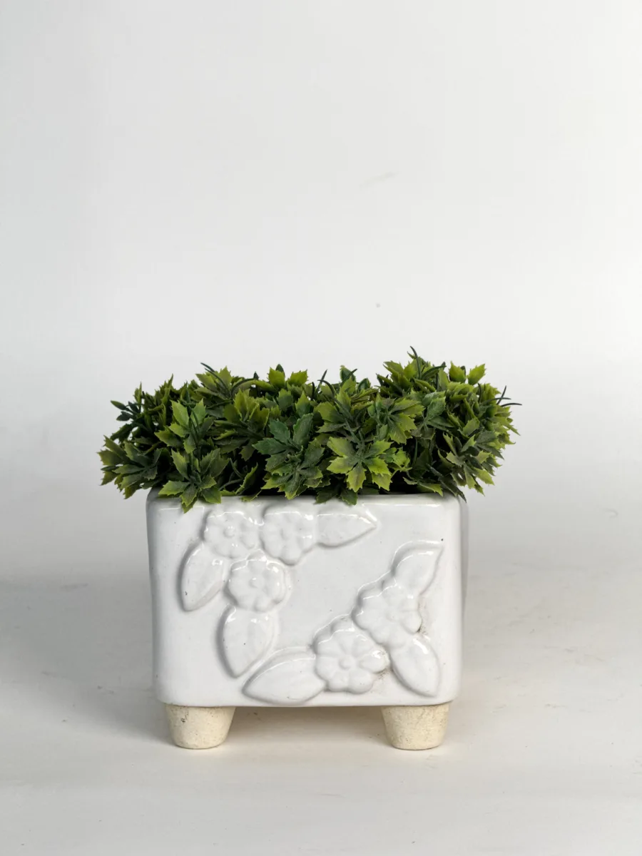 Classic Ceramic Planter — 4" Dia × 3.5" Height — Primary View
