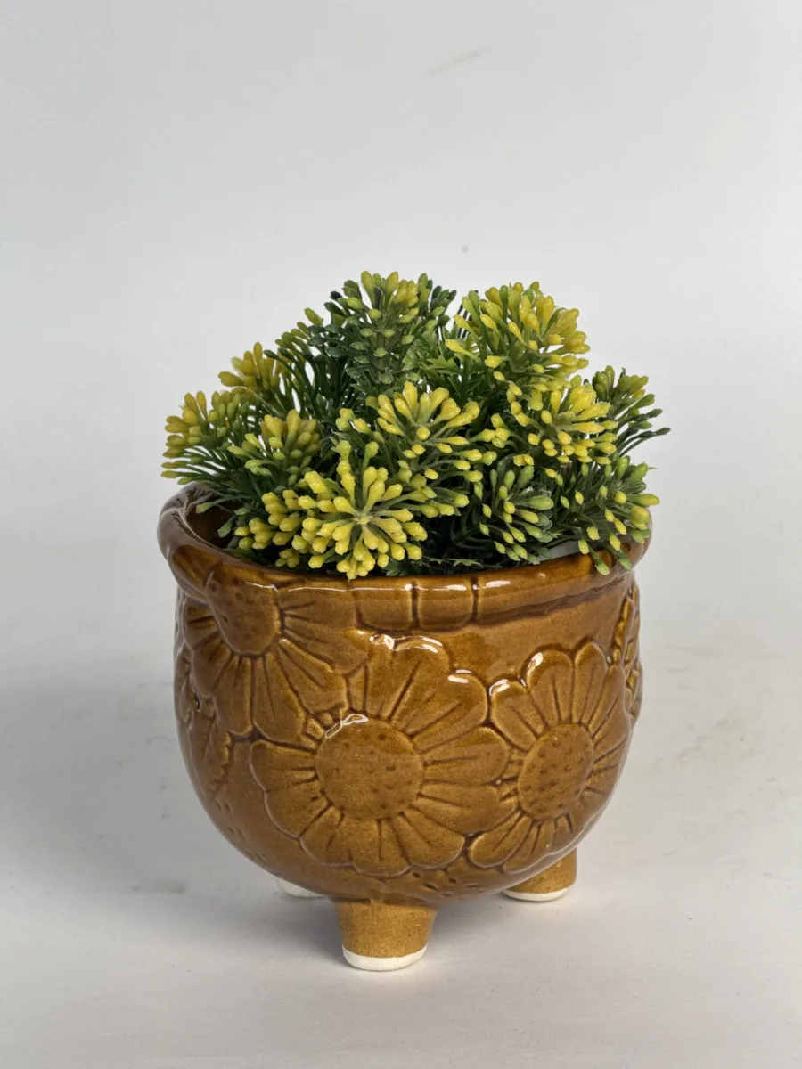 Classic Ceramic Planter — 4.5" Dia × 3" Height — Primary View