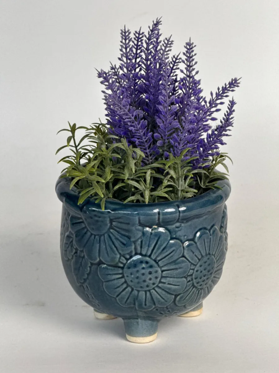 Classic Ceramic Planter — 4" Dia × 4" Height — Primary View