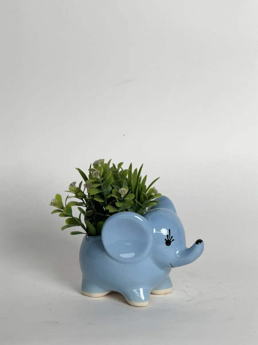Classic Ceramic Planter — 5" Dia × 4" Height — Primary View