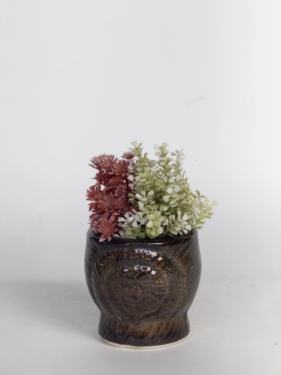 Classic Ceramic Planter — 4" Dia × 5" Height — Primary View