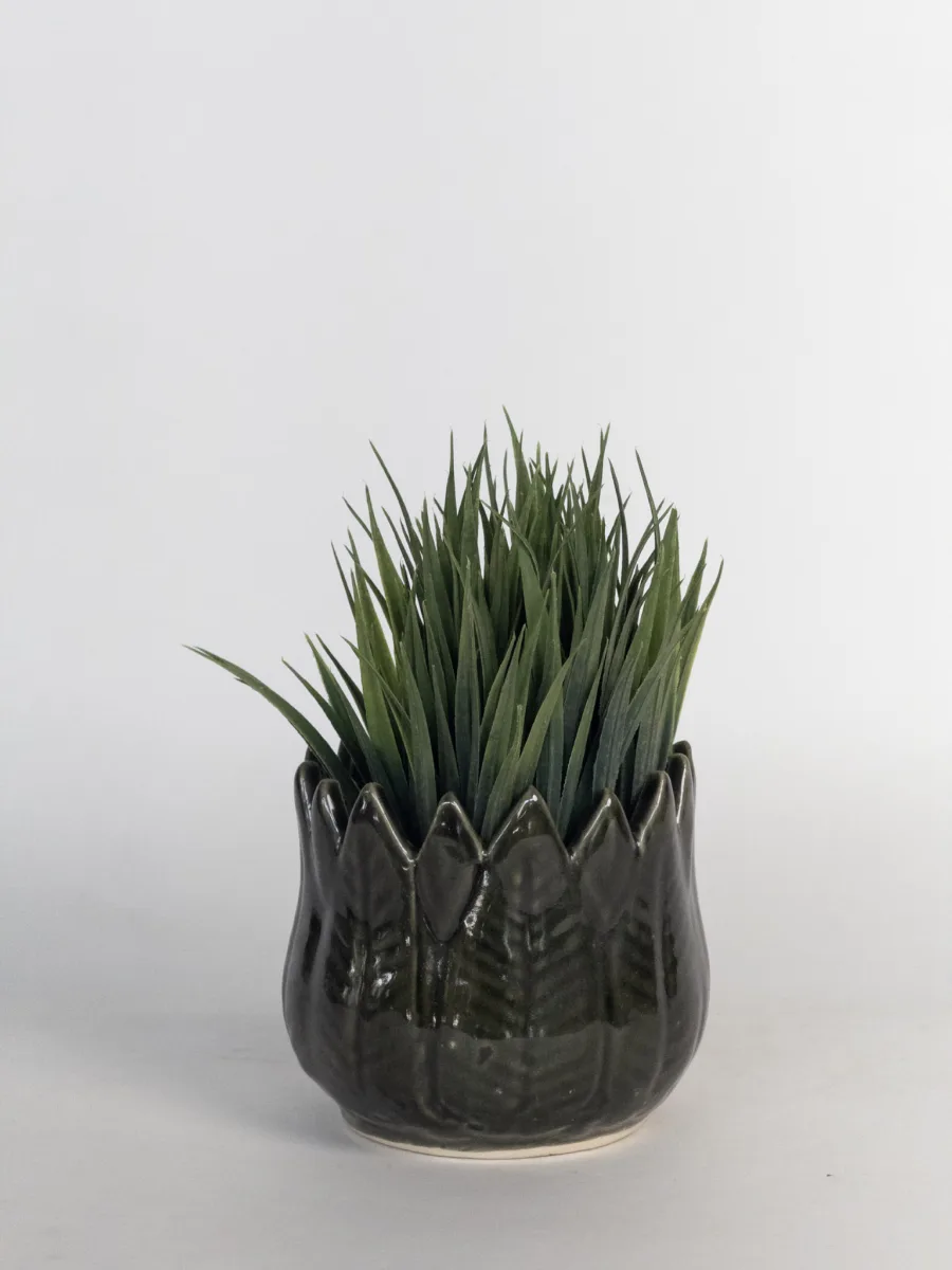 Classic Ceramic Planter — 7" Dia × 5" Height — Primary View