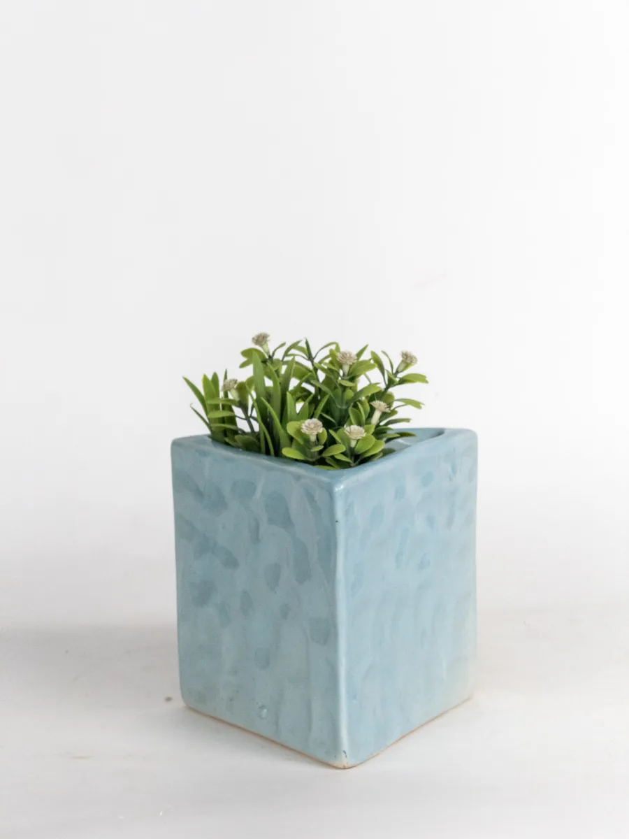 Classic Ceramic Planter — 4" Dia × 4" Height — Primary View