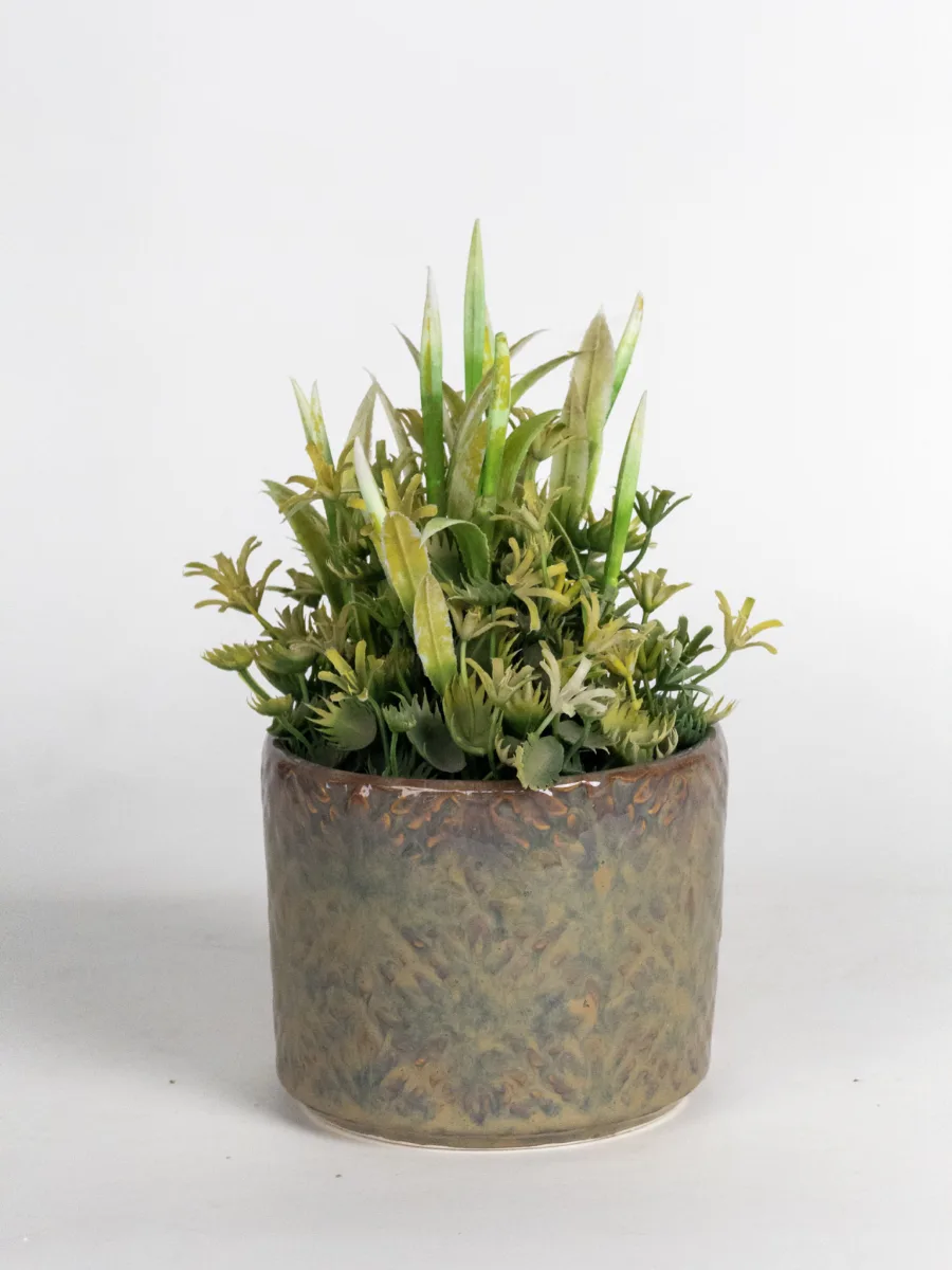 Classic Ceramic Planter — 4.5" Dia × 5" Height — Primary View