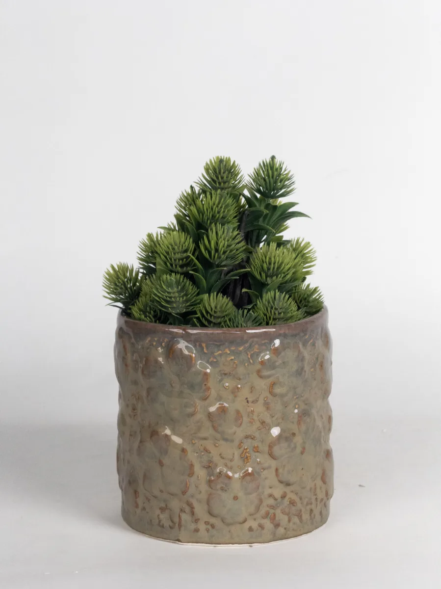 Classic Ceramic Planter — 7" Dia × 6.5" Height — Primary View