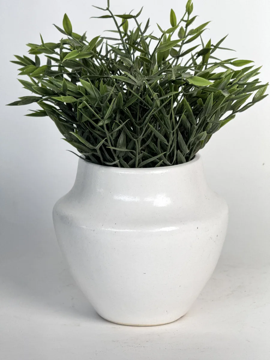Classic Ceramic Planter — 4" Dia × 4" Height — Primary View