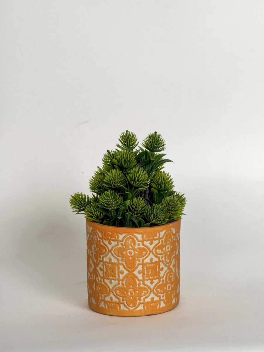 Classic Ceramic Planter — 5" Dia × 4.5" Height — Primary View
