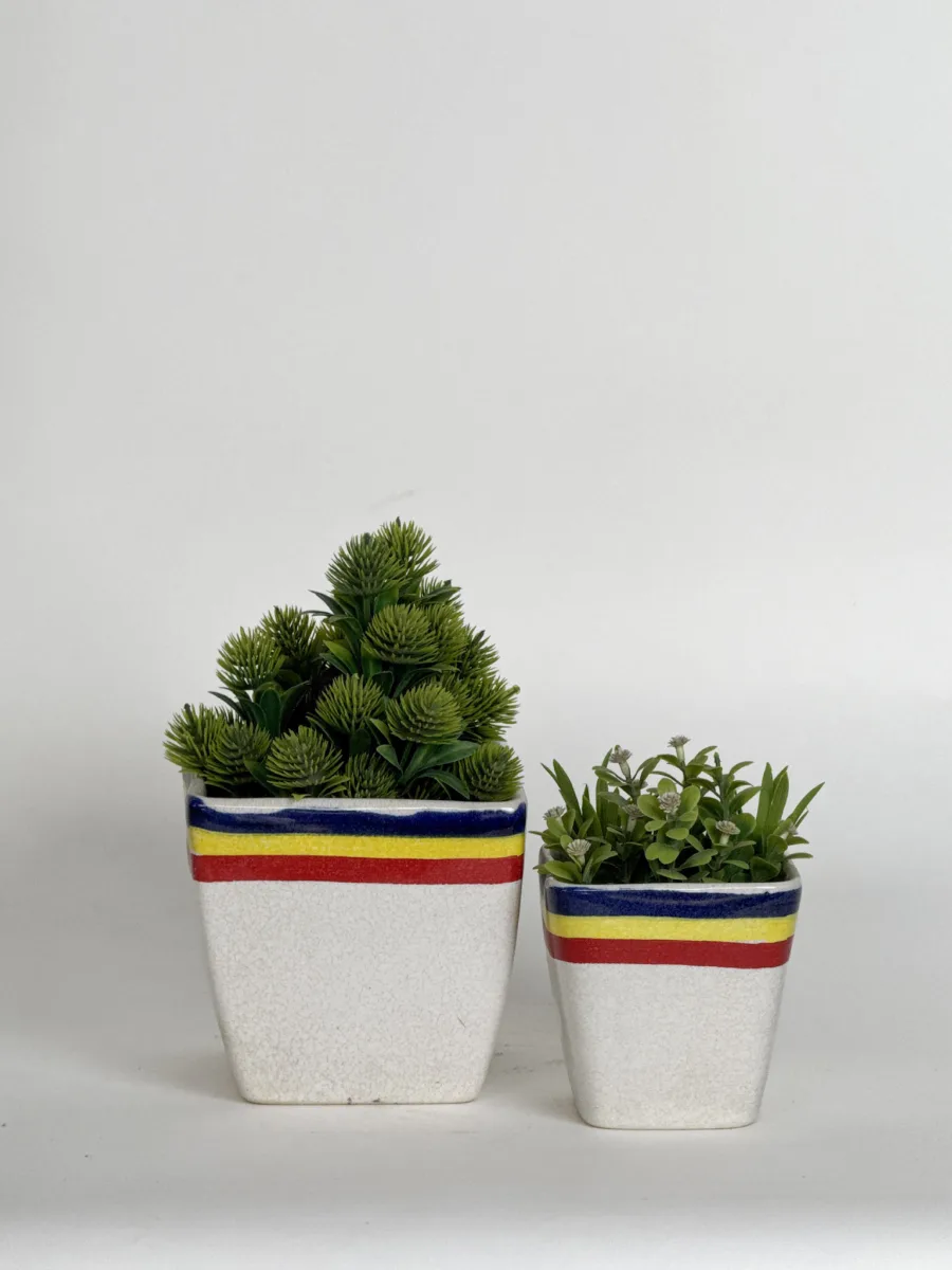 Classic Ceramic Planter — 5" Dia × 4.5" Height — Primary View