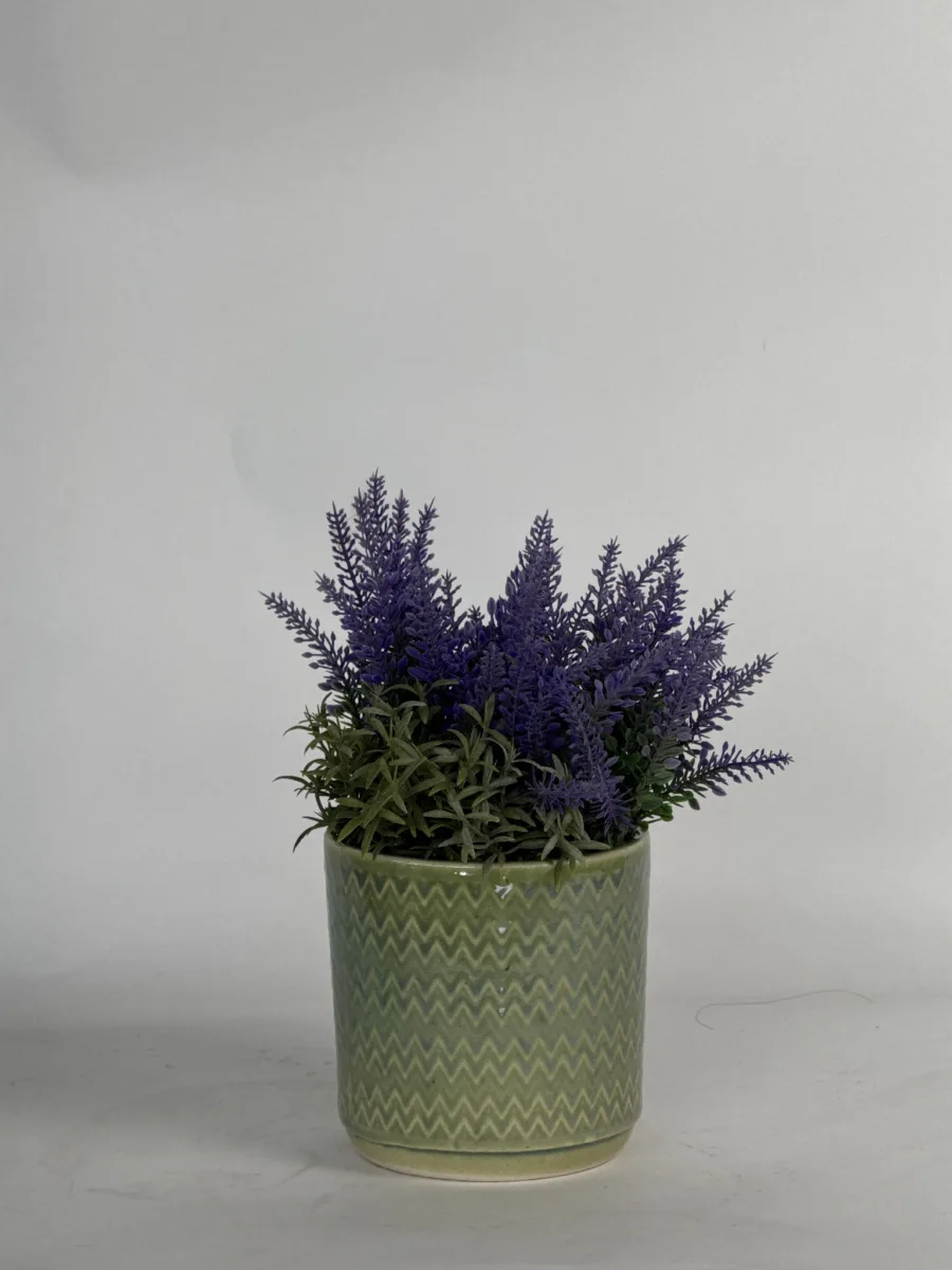 Classic Ceramic Planter — 5" Dia × 4" Height — Primary View
