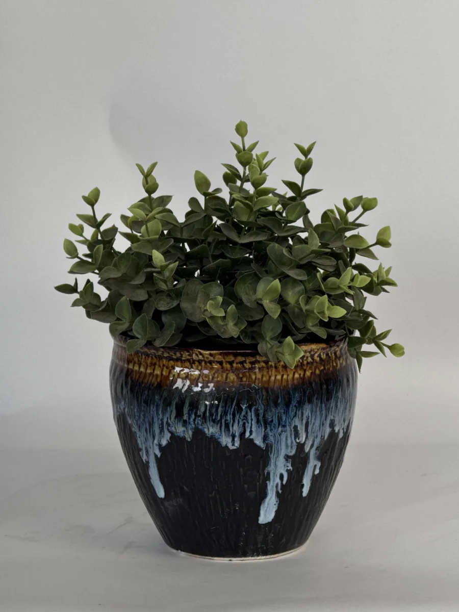 Classic Ceramic Planter — 13" Dia × 2.5" Height — Primary View