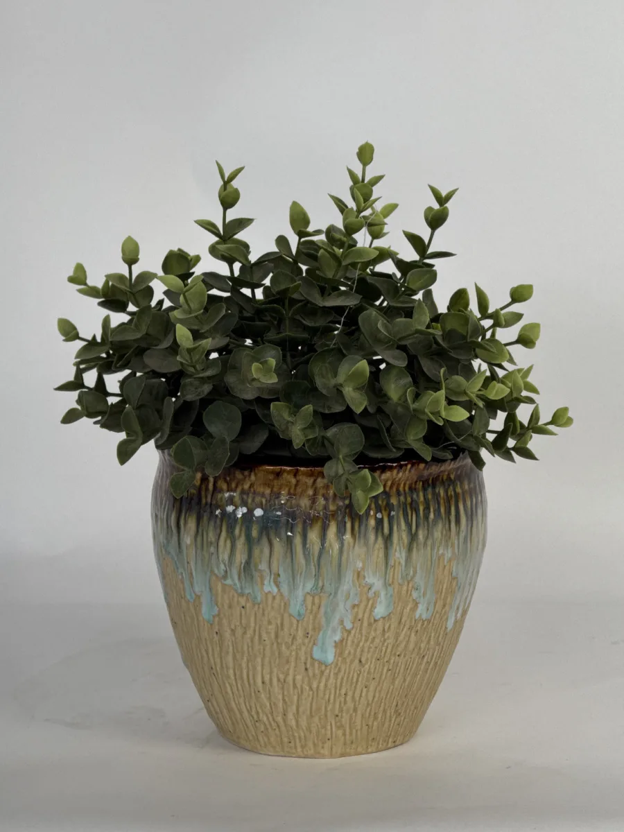 Classic Ceramic Planter — 6" Dia × 5.5" Height — Primary View