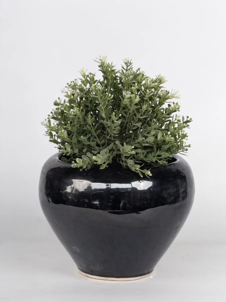 Classic Ceramic Planter — 4.5" Dia × 4" Height — Primary View