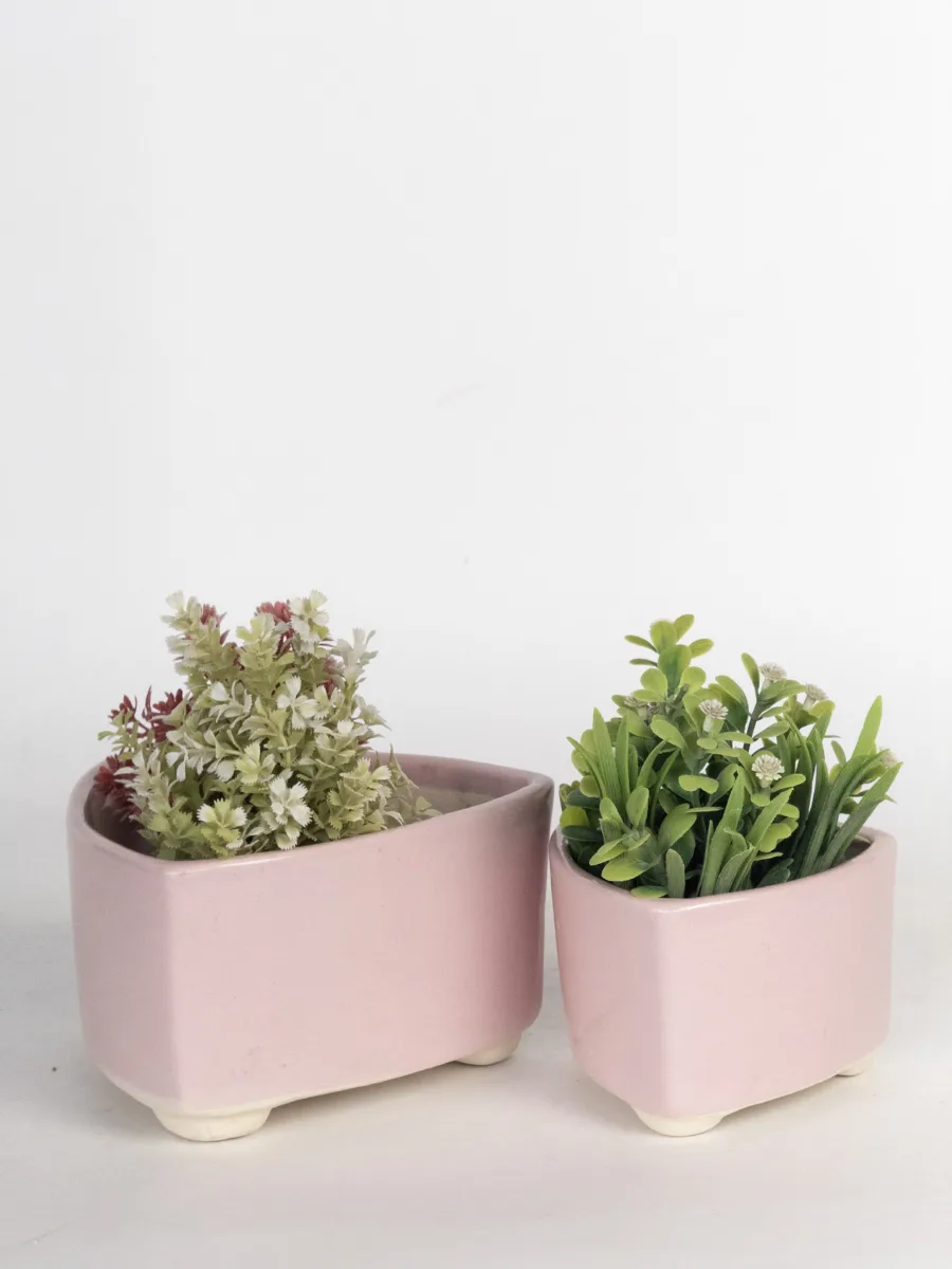 Classic Ceramic Planter — 6" Dia × 6" Height — Primary View