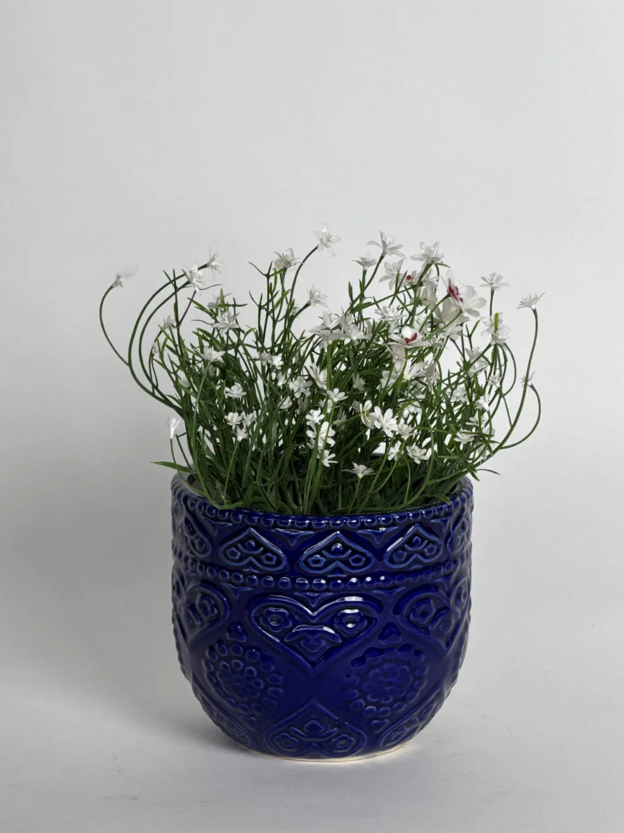 Classic Ceramic Planter — 4.5" Dia × 4" Height — Primary View