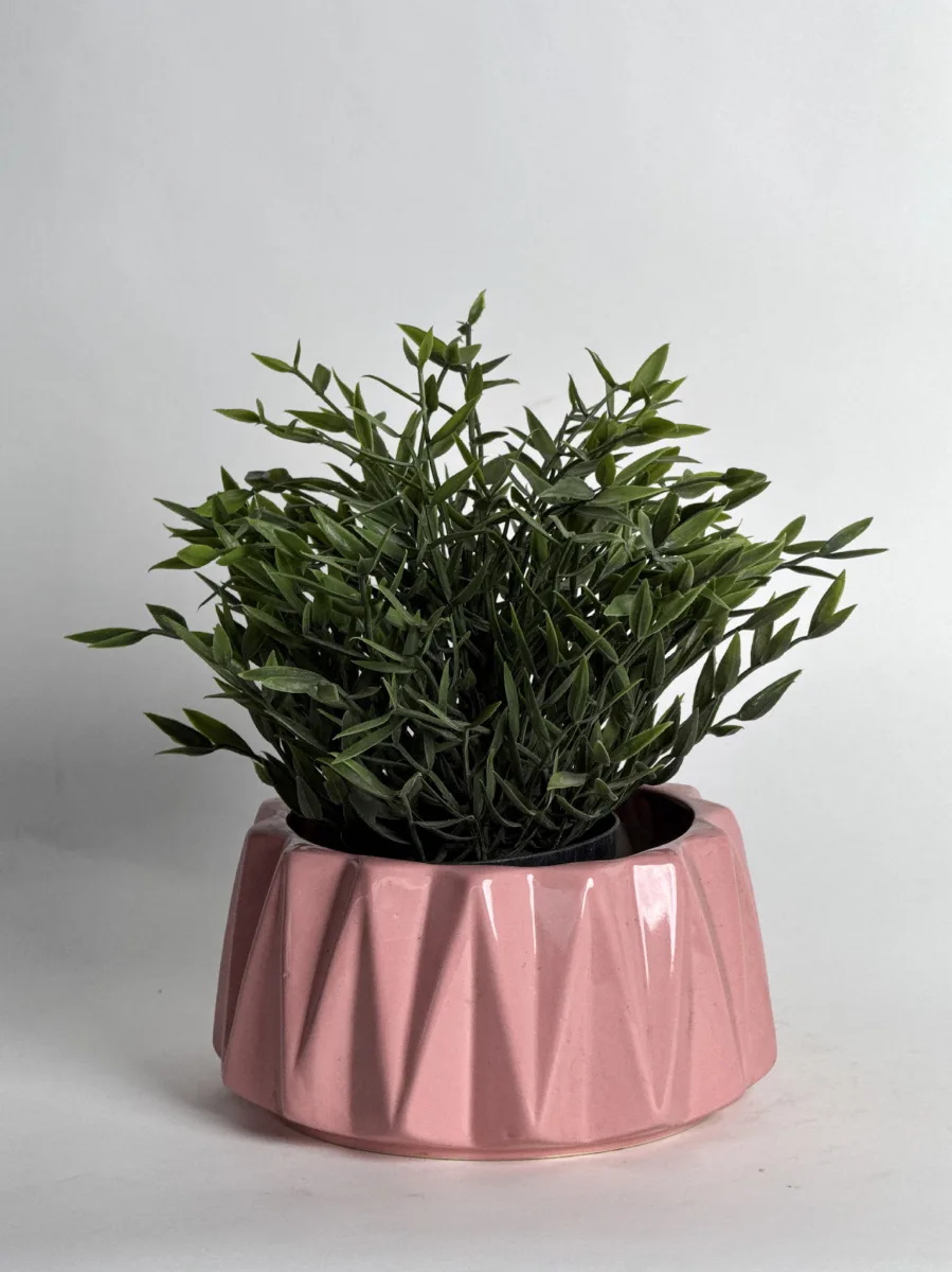 Classic Ceramic Planter — 4.5" Dia × 4" Height — Primary View