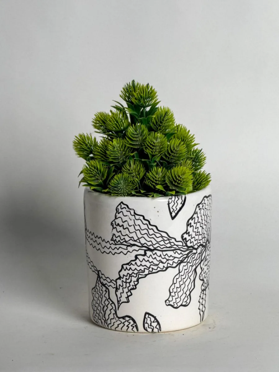 Classic Ceramic Planter — 4.5" Dia × 5" Height — Primary View