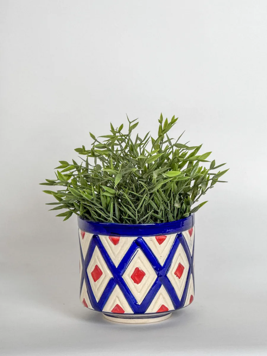 Classic Ceramic Planter — 5.5" Dia × 6" Height — Primary View