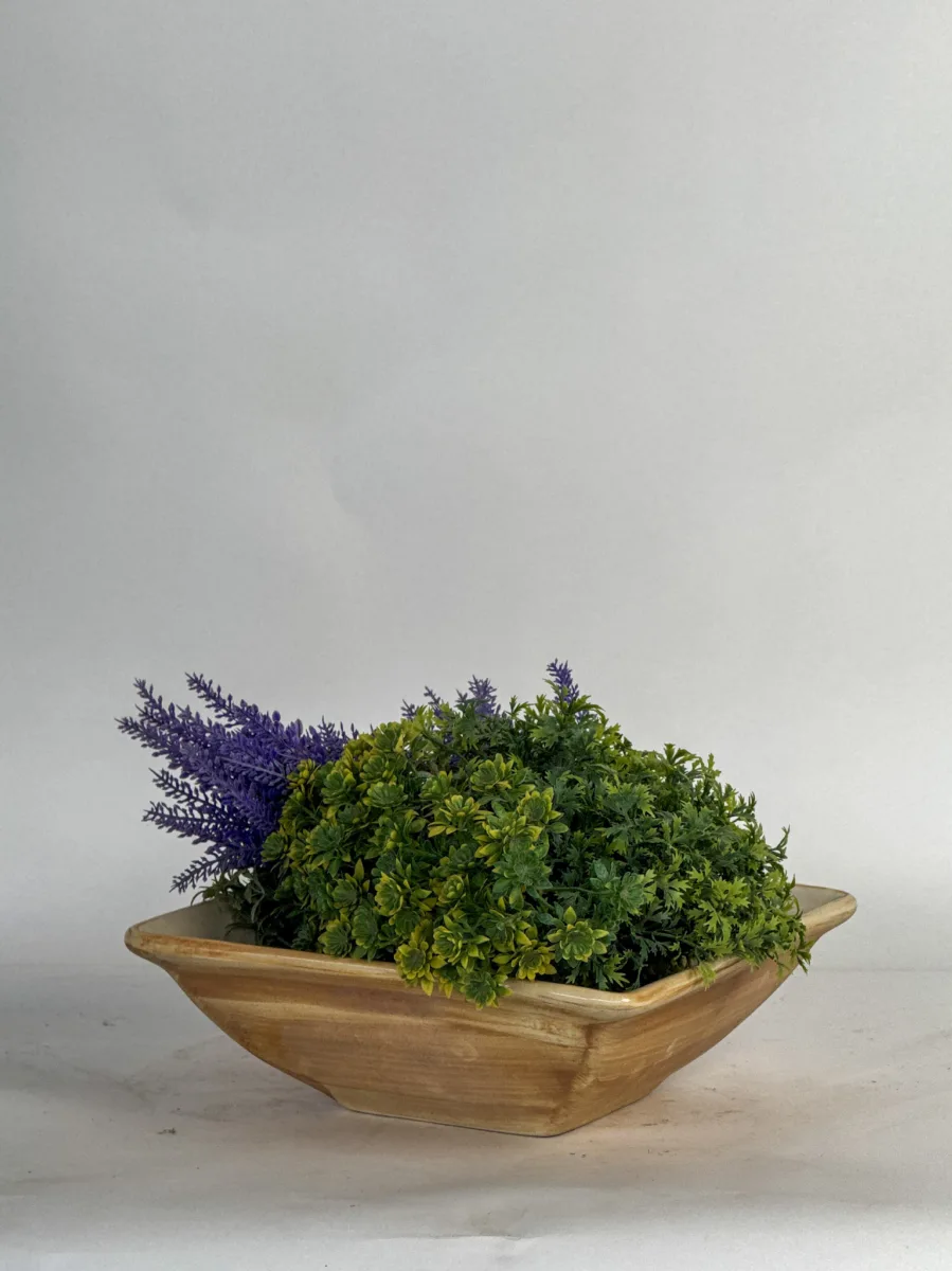 Classic Ceramic Planter — 5" Dia × 4.5" Height — Primary View