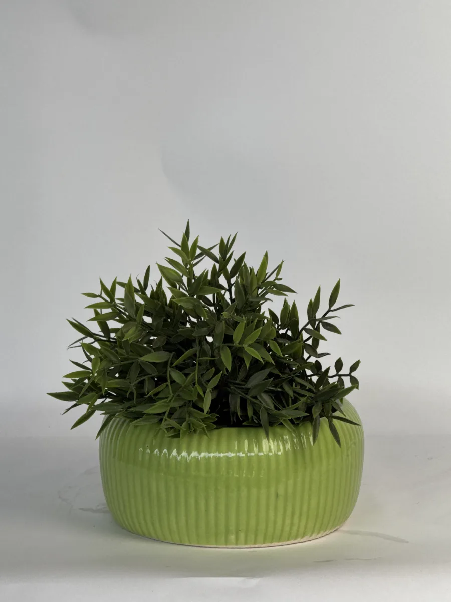 Classic Ceramic Planter — 4.5" Dia × 5" Height — Primary View